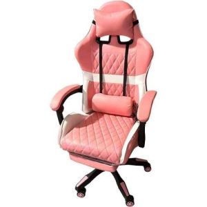 Manno_games כסאות גיימינג כיסא גיימרים כולל כרית עיסוי חשמלית (חיבור USB) והדום נפתח לרגליים ''מולטי